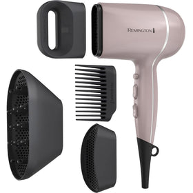 Remington Pro Wet2Style front view showing mauve body and nozzle for faster styling