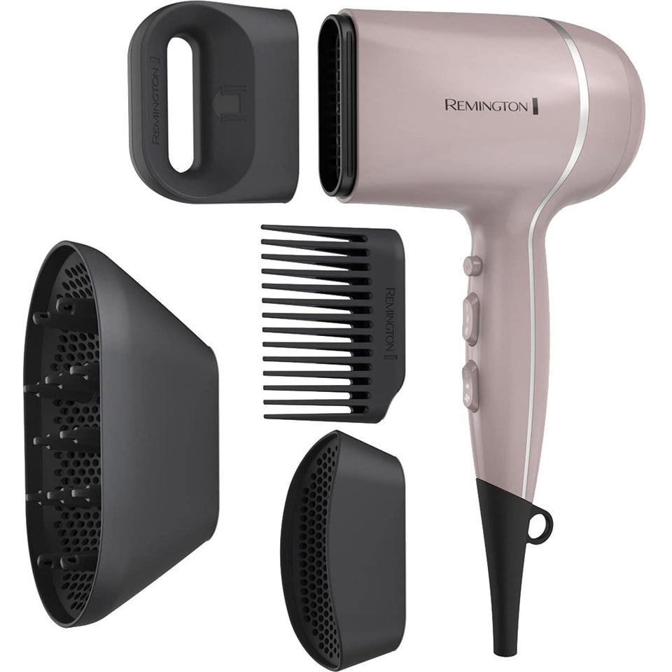 Remington Pro Wet2Style front view showing mauve body and nozzle for faster styling