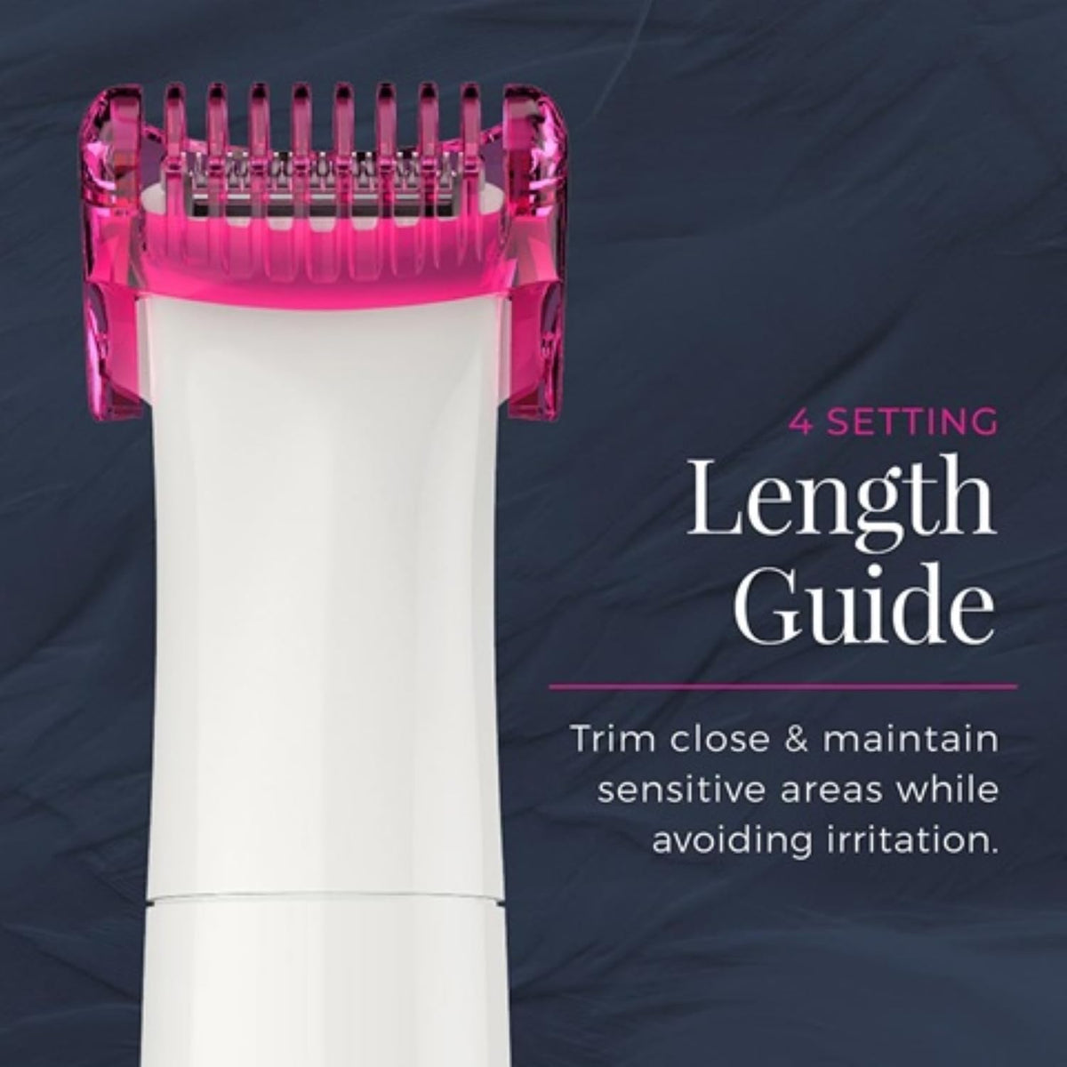 Remington rotating exfoliator detail to reduce ingrown hairs
