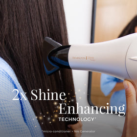 Remington dryer with diffuser attached enhancing curls and reducing frizz