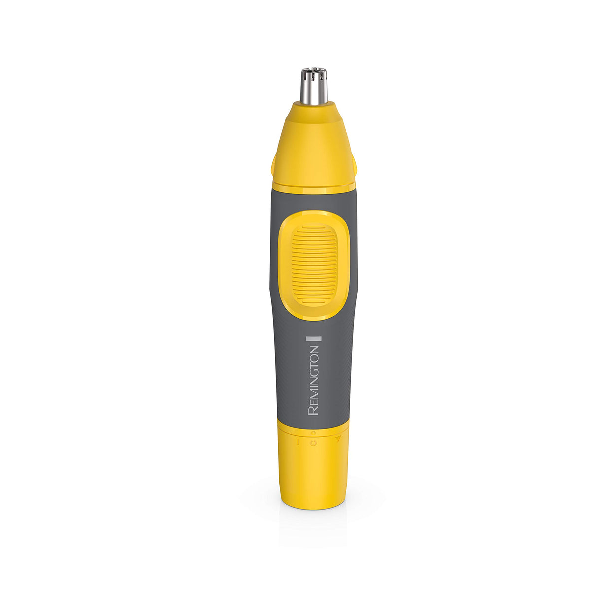 Remington trimmer held in hand showing compact size for precise detailing