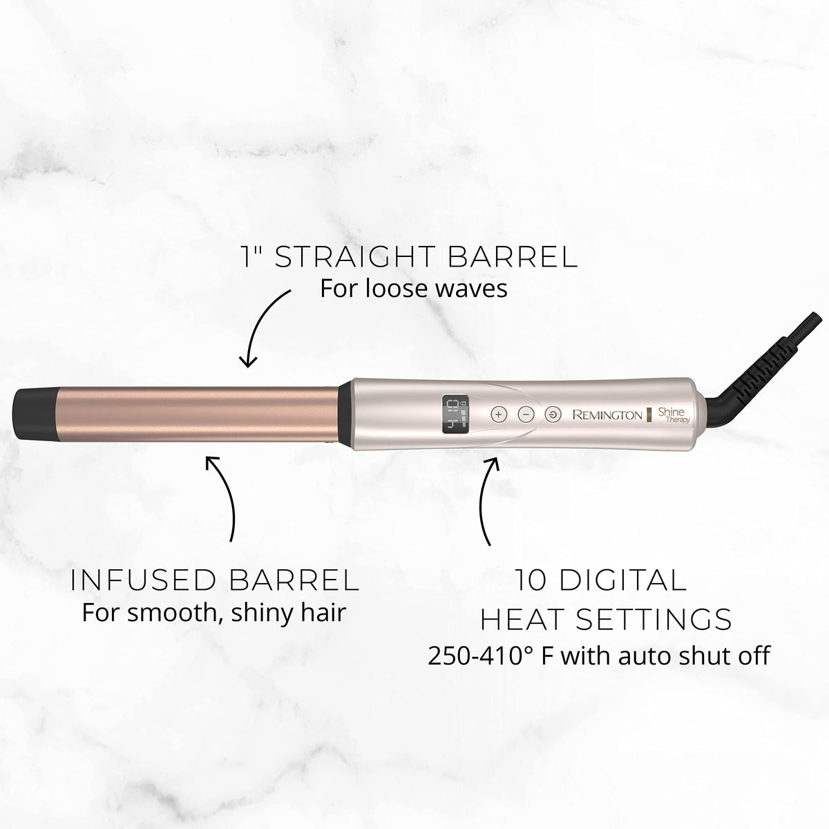 Remington wand held in hand to show size and comfortable handling