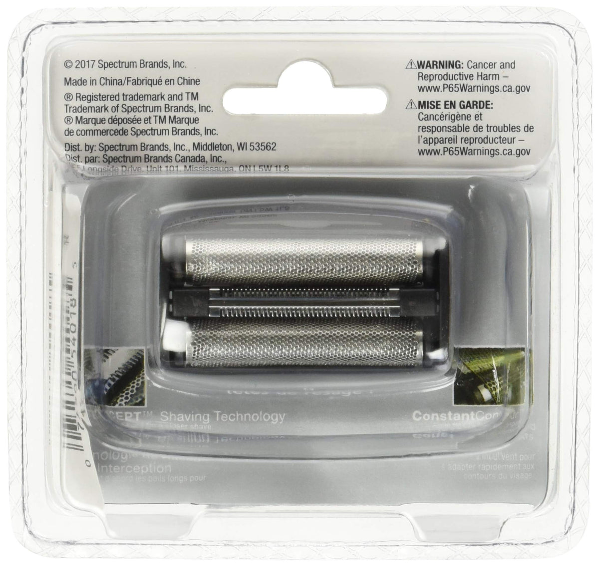 Remington SPF-PF close-up of foils and cutter demonstrating precise cutting performance