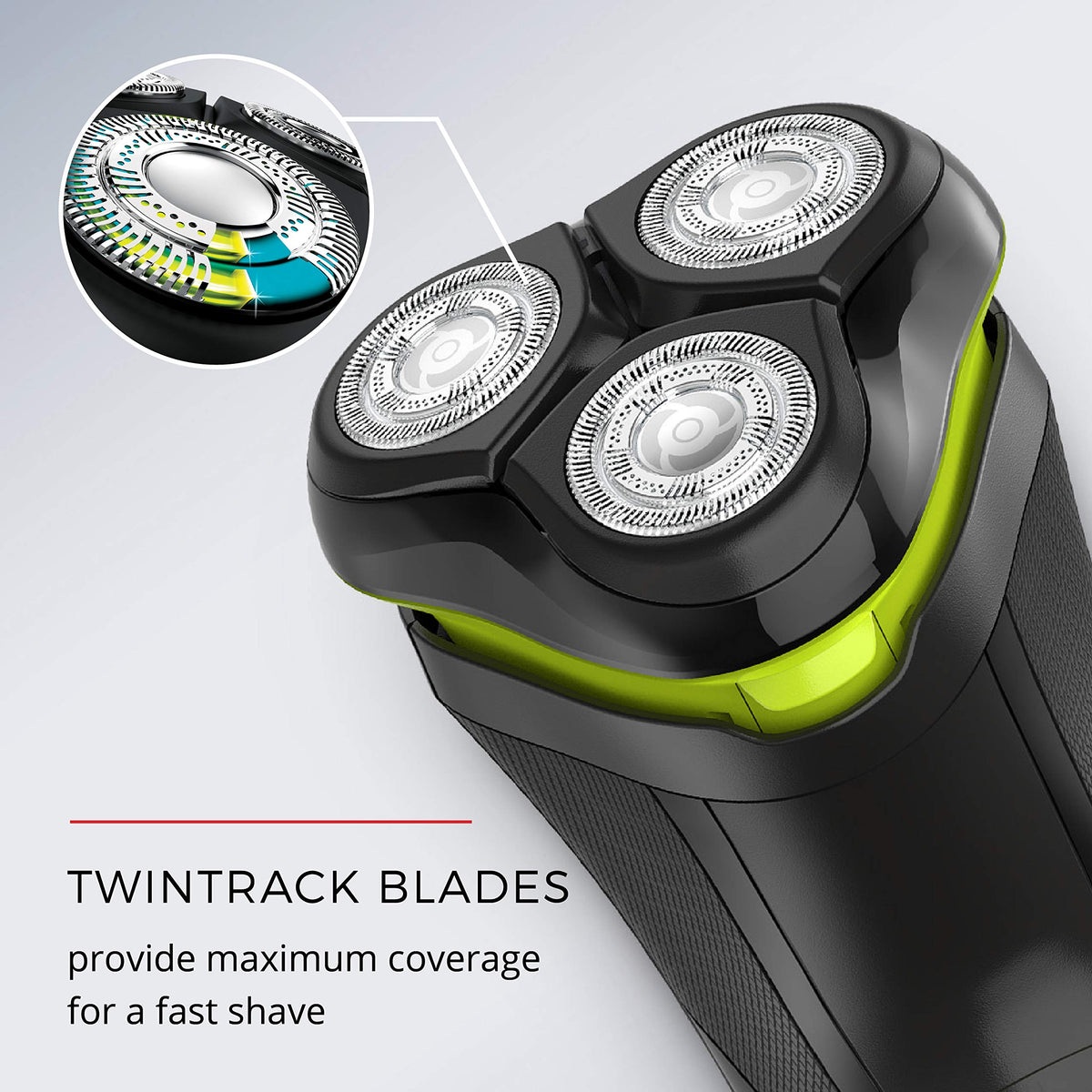 Remington Ultrastyle charge indicator lit to show remaining runtime and charging status
