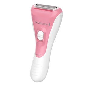 Remington front view showing compact cordless shaver and control benefits
