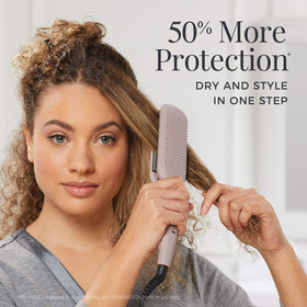 Remington flat iron in hand to show size and scale for comfortable use