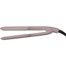 Remington flat iron on bathroom counter staged for everyday at-home salon styling