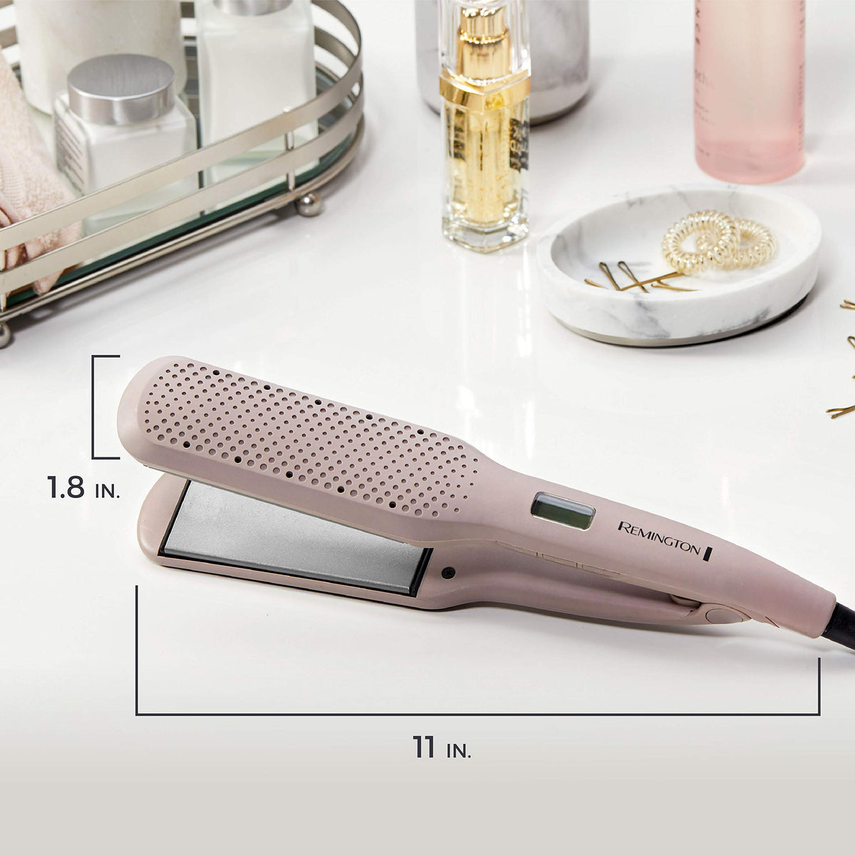 Remington product packaging and label showing model and key specifications clearly