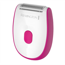 Remington shaver front view showing compact design and portability benefit