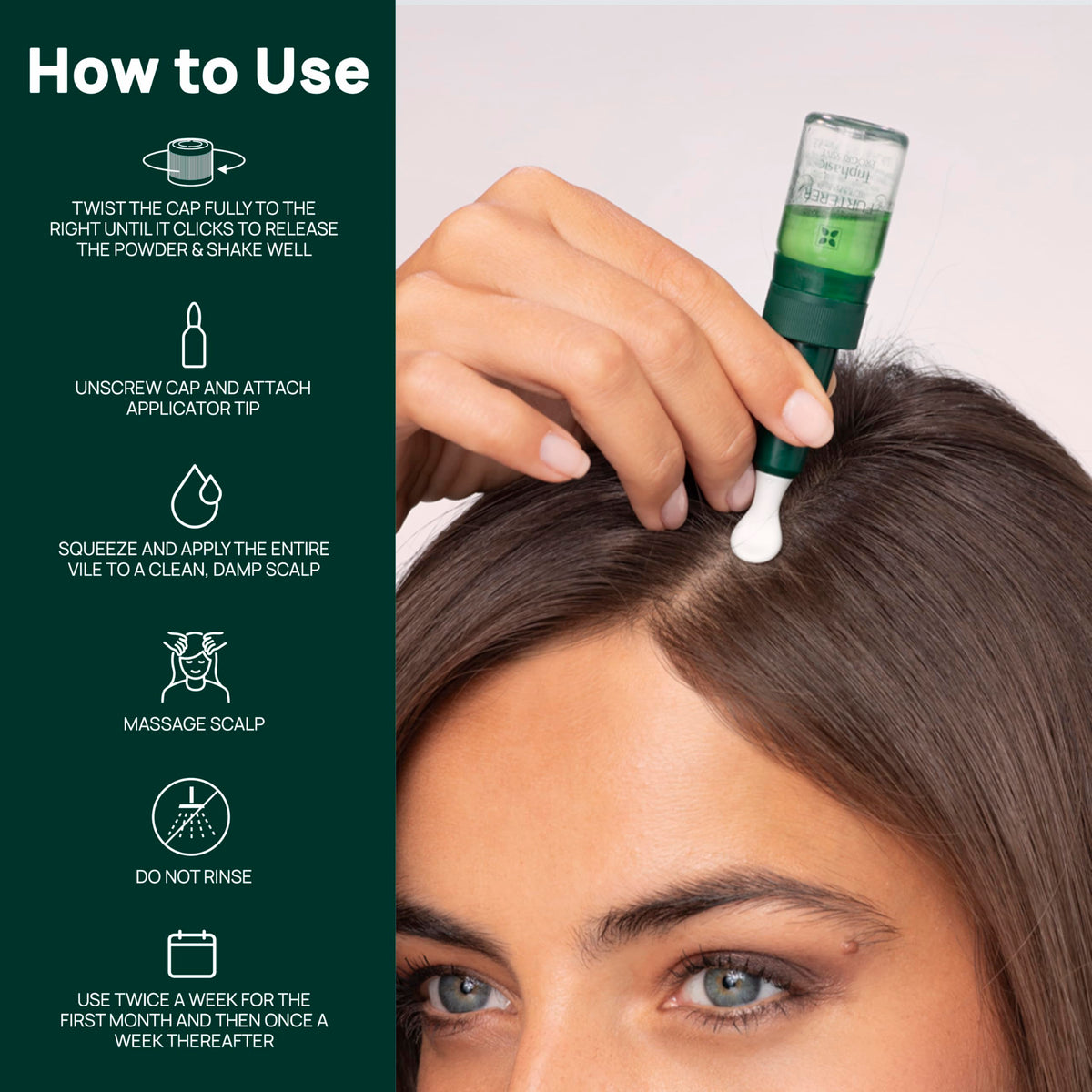 René Furterer bottle on bathroom counter lifestyle shot signaling daily routine support