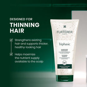 René Furterer dispensing shampoo texture illustrating gentle, nourishing lather benefit