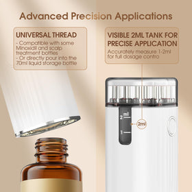 Renergy red light activated on scalp demonstrating gentle phototherapy positioning