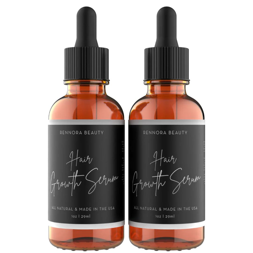Rennora Beauty front packaging showing two-bottle 60-day supply, clear benefits