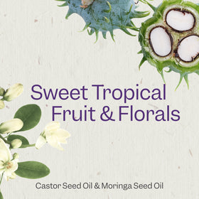 RENPURE close-up ingredient label highlighting castor and moringa oils