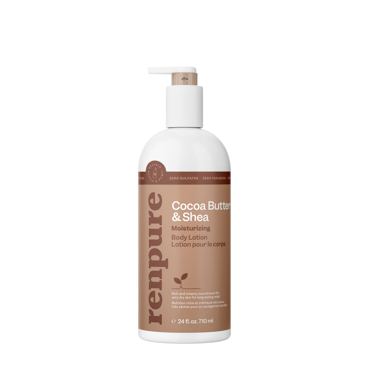 RENPURE front packaging showing 24 fl oz pump and label benefit