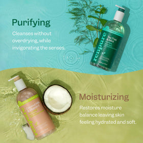 RENPURE coconut milk vitamin e front bottle showing hydration benefit