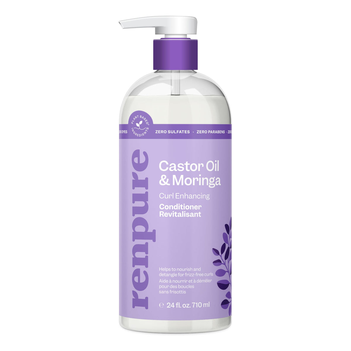 RENPURE front packaging showing the curl-enhancing conditioner and benefits