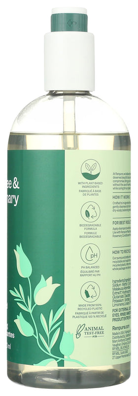 Renpure bottle staged in bathroom for lifestyle appeal and daily routine benefit