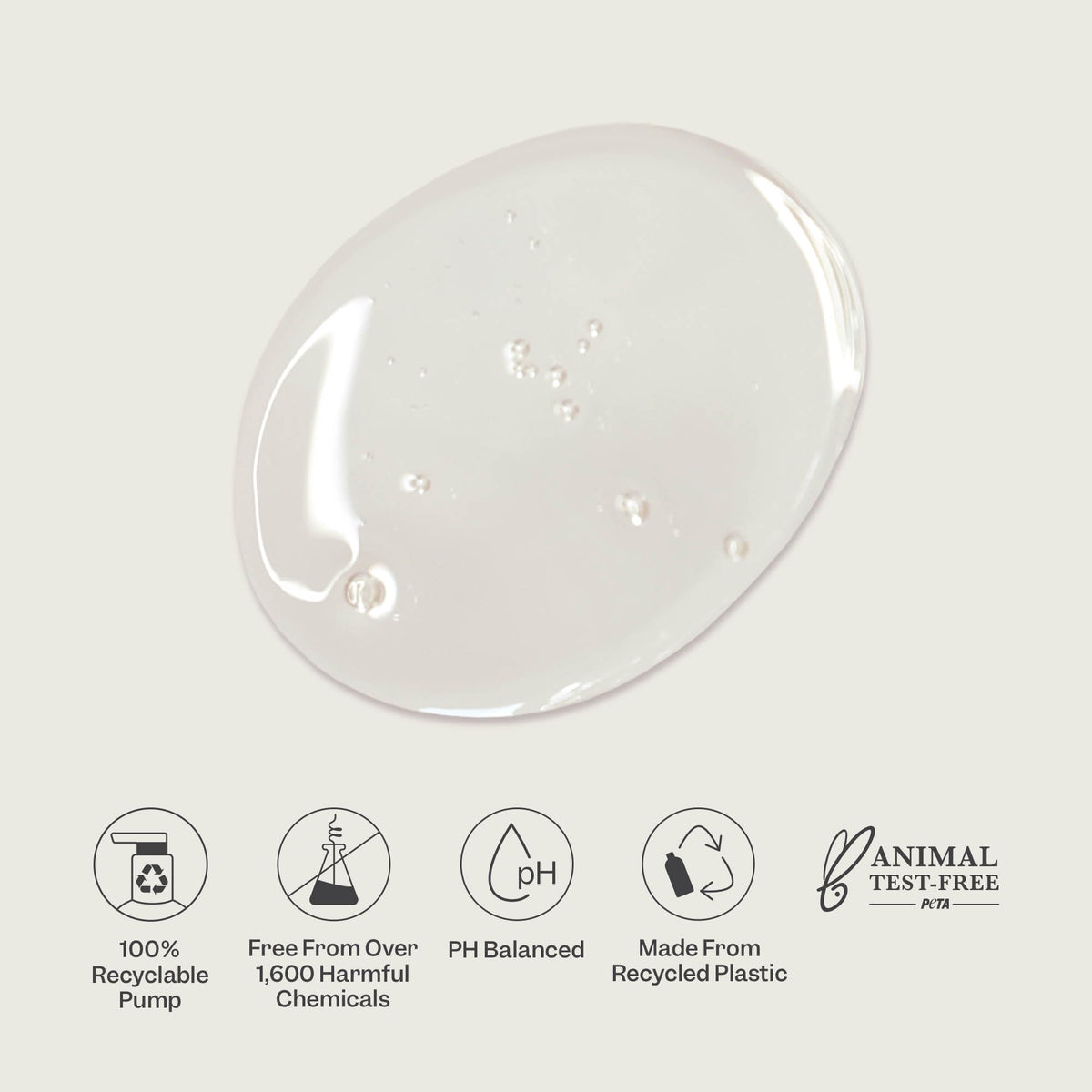 Close-up of Renpure label listing coconut-derived ingredients and clean formulation