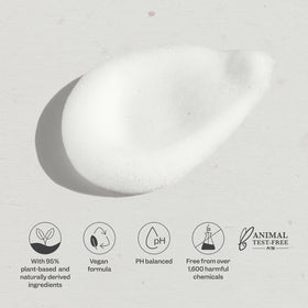 Renpure mousse creating root lift while blow-drying, long-lasting volume benefit