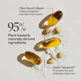 Renpure foam texture on hand, airy non-sticky foam for soft full hair