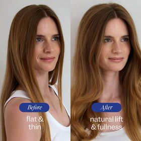 Renpure ingredient label showing biotin and collagen peptides, clean formulation benefit