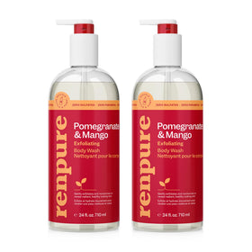 RENPURE front packaging showing pomegranate and mango for bright skin