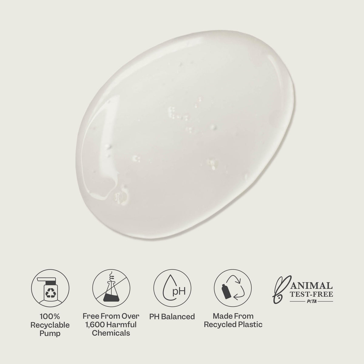 RENPURE body wash in shower demonstrating gentle exfoliation benefit