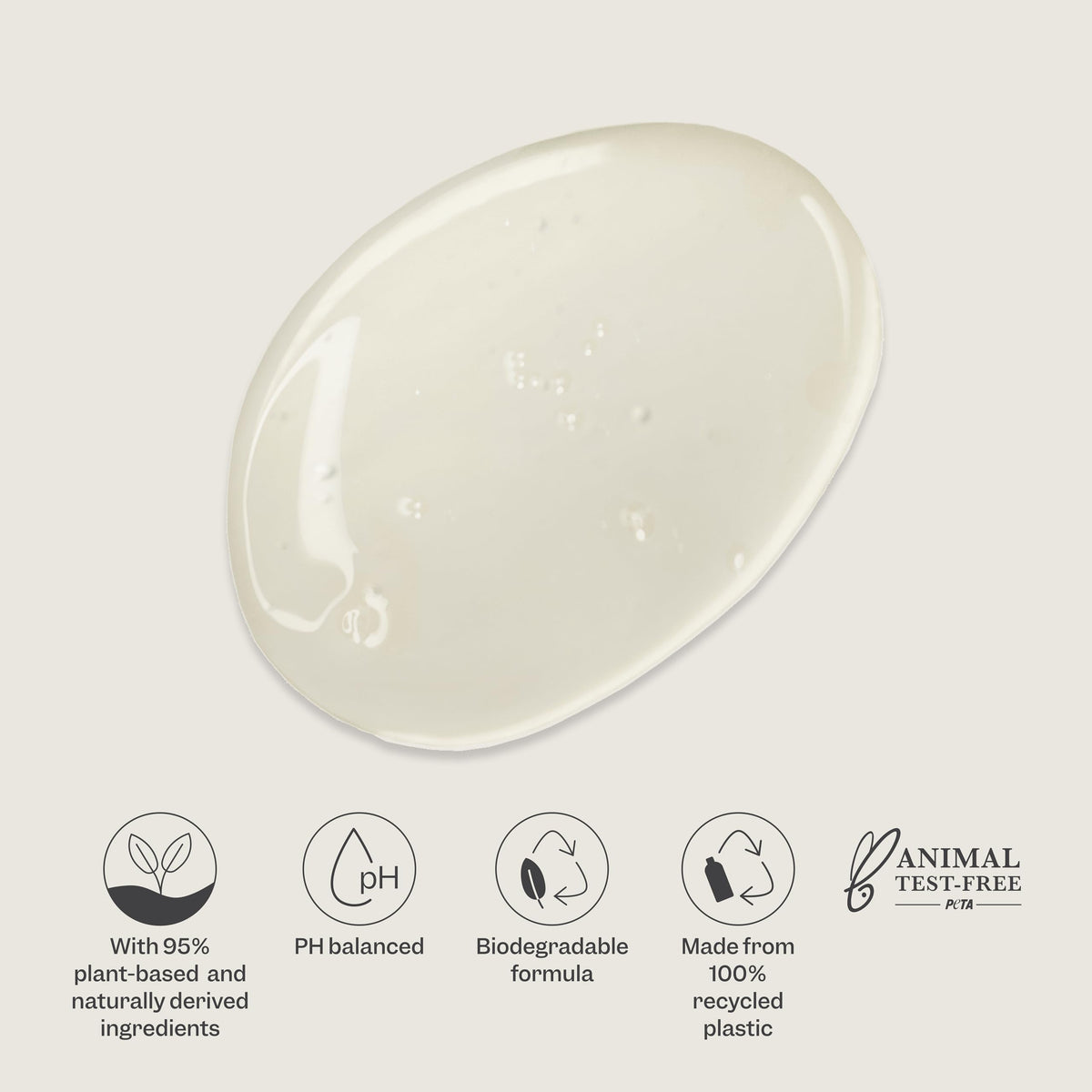 Renpure product label highlighting recyclable packaging and cleaner ingredients