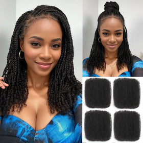 Renyarch close-up of kinky-curly texture highlighting soft natural pattern for seamless blending