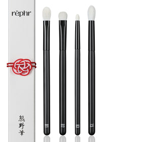 rephr brushes inside a makeup bag in a lifestyle setting for daily routine use