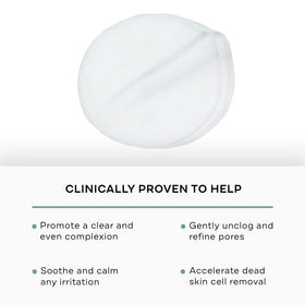 Replenix pad close-up texture showing soft fabric and gentle exfoliation