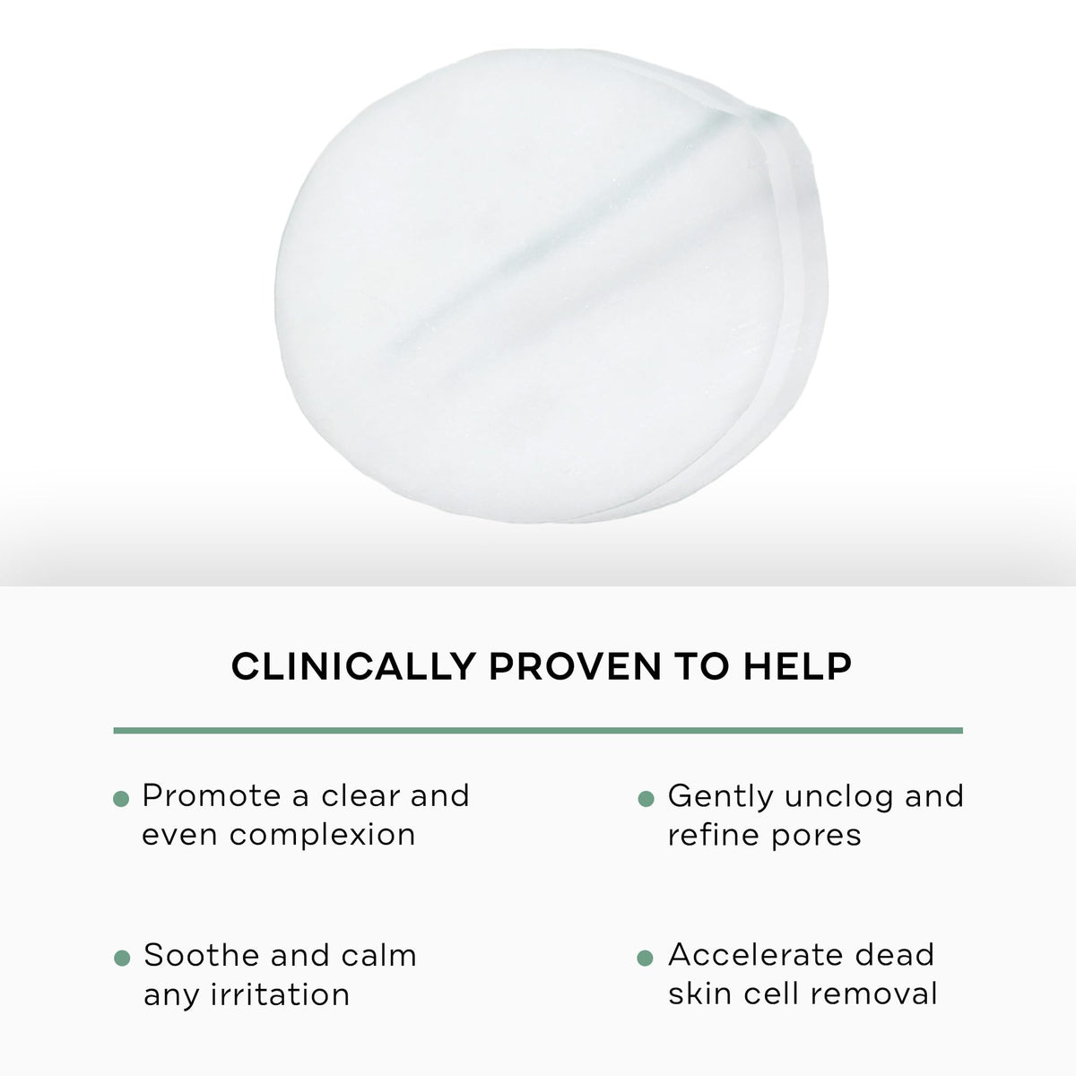 Replenix close up of pad texture highlighting gentle exfoliation