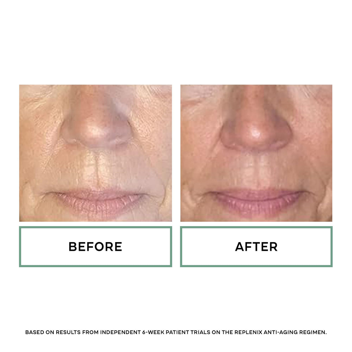 Replenix tube next to ruler to show size of 1.7 oz and travel-friendly benefit