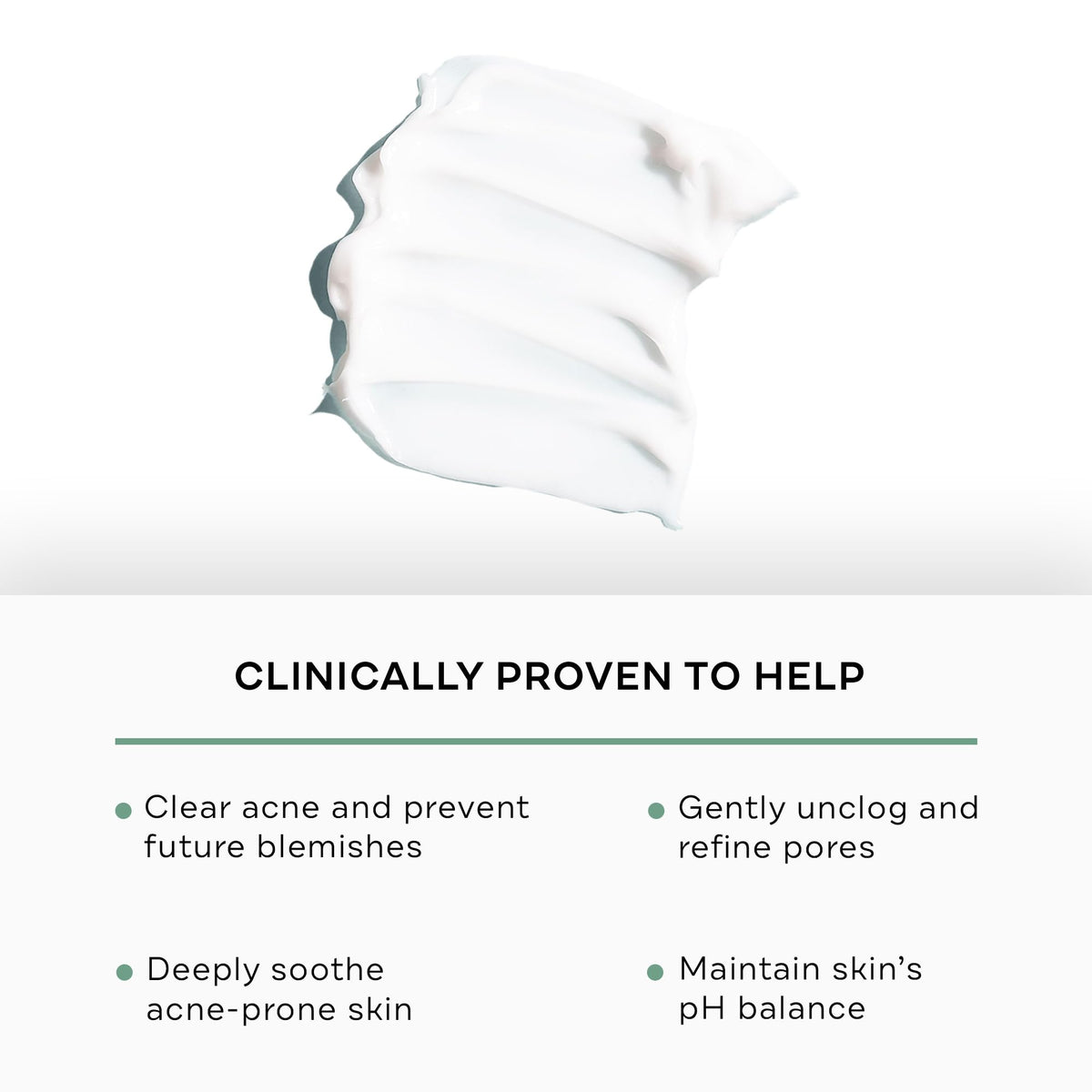 Replenix pump and label closeup highlighting clear instructions and acne-targeting strength