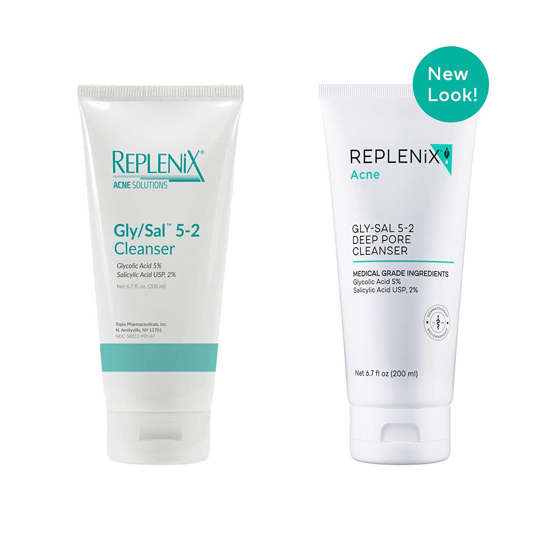 Replenix gel texture on fingertip highlighting gentle exfoliation