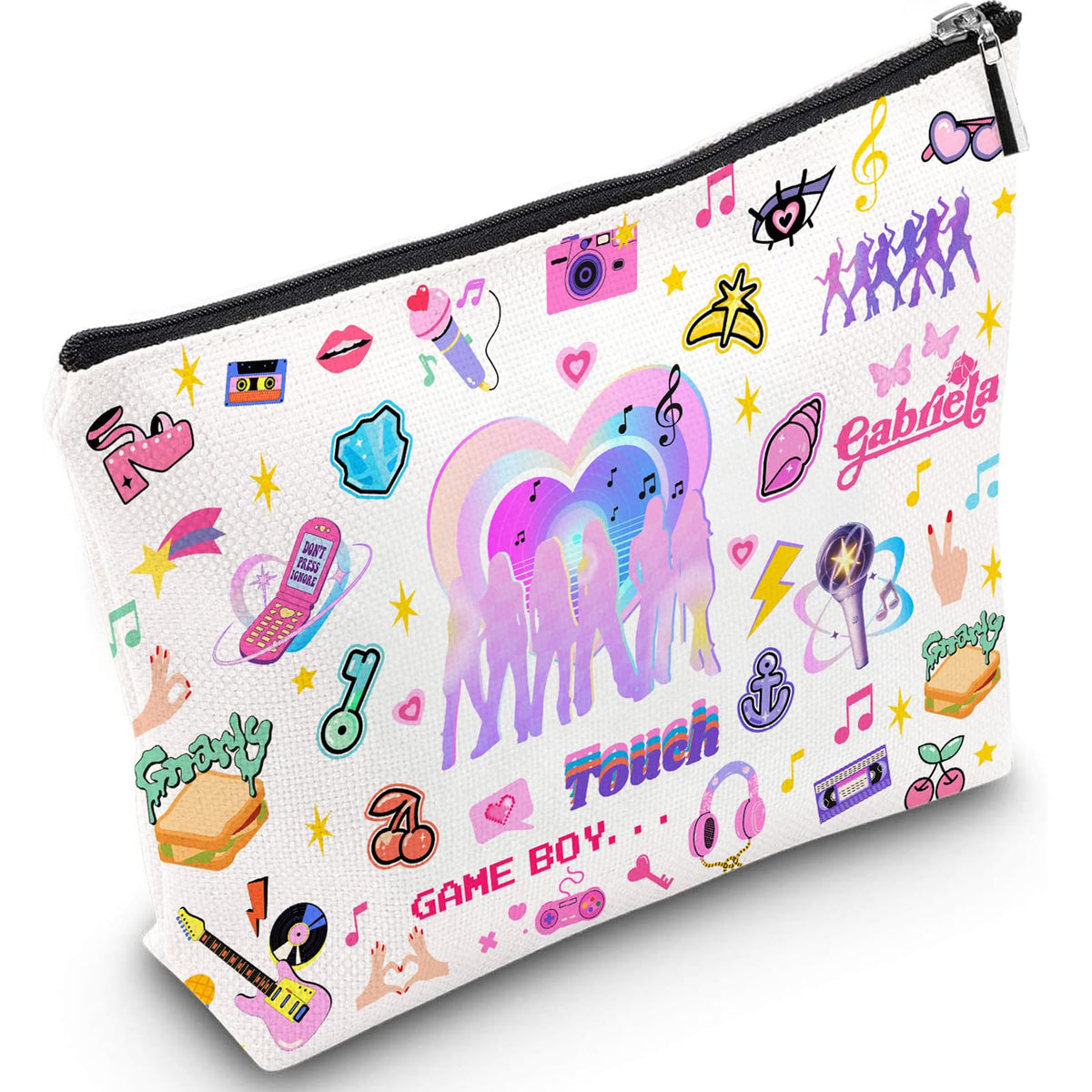 Repnalm Katsyee front pouch showing vibrant double-sided print and fan-style design for visibility