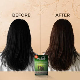 Reshma Beauty application demo on hair illustrating simple 30-minute process