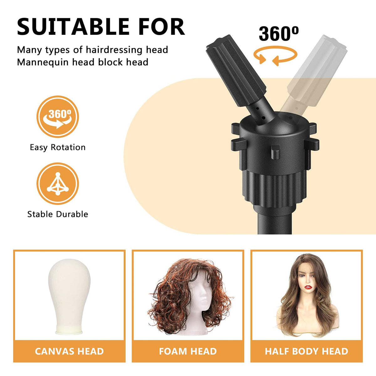 Retbtnm mannequin head closeup highlighting hair pinning surface and realism
