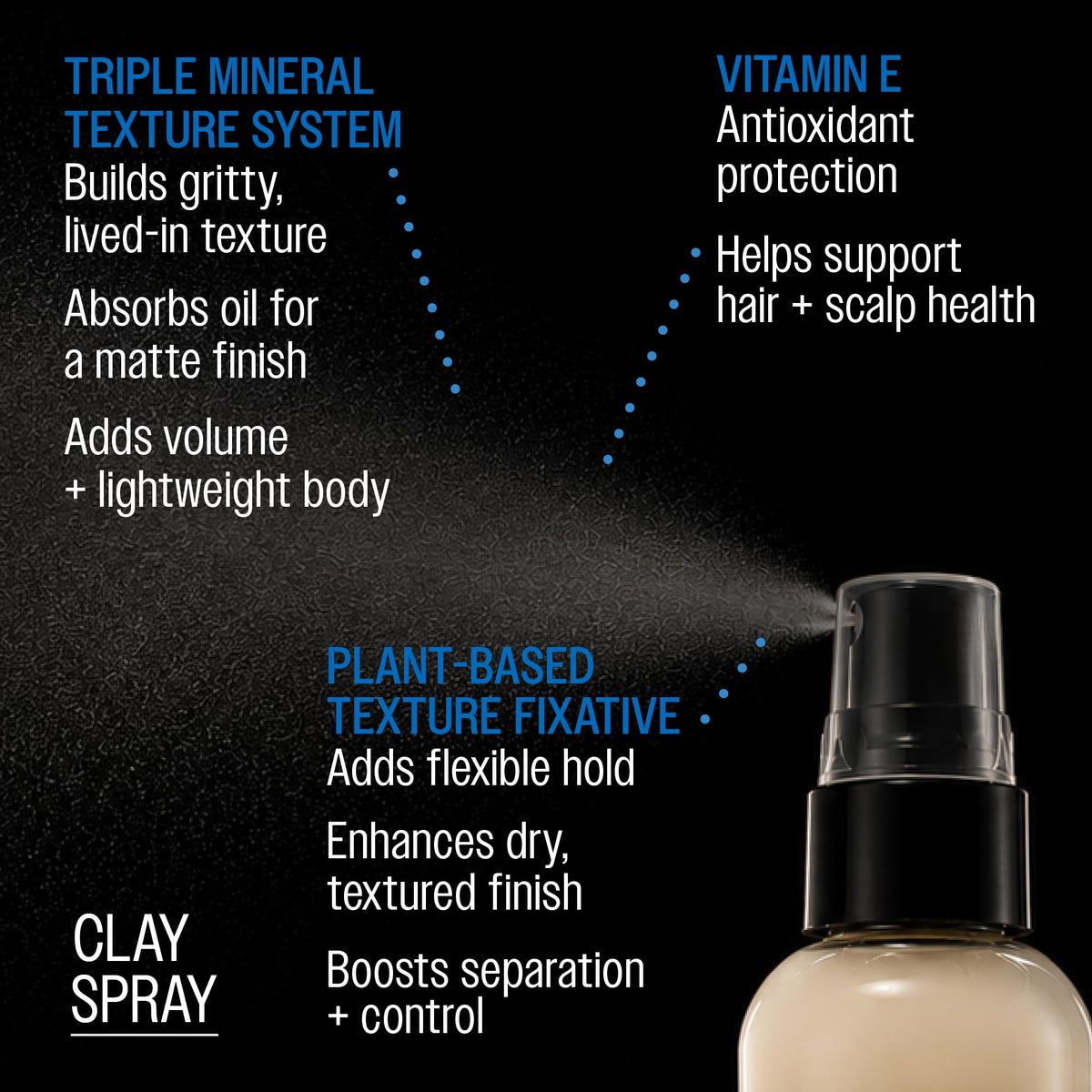 Reuzel nozzle close-up showing precise spray for even texture distribution