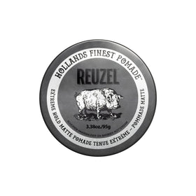REUZEL front jar shot showing strong matte styling benefit