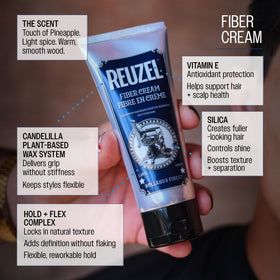 REUZEL label close-up showing product details and ingredient clarity