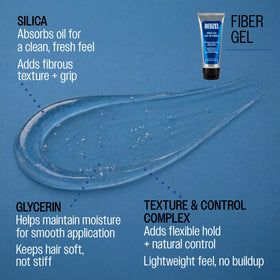 Reuzel fiber gel being applied to hands, brand demonstrates easy spread