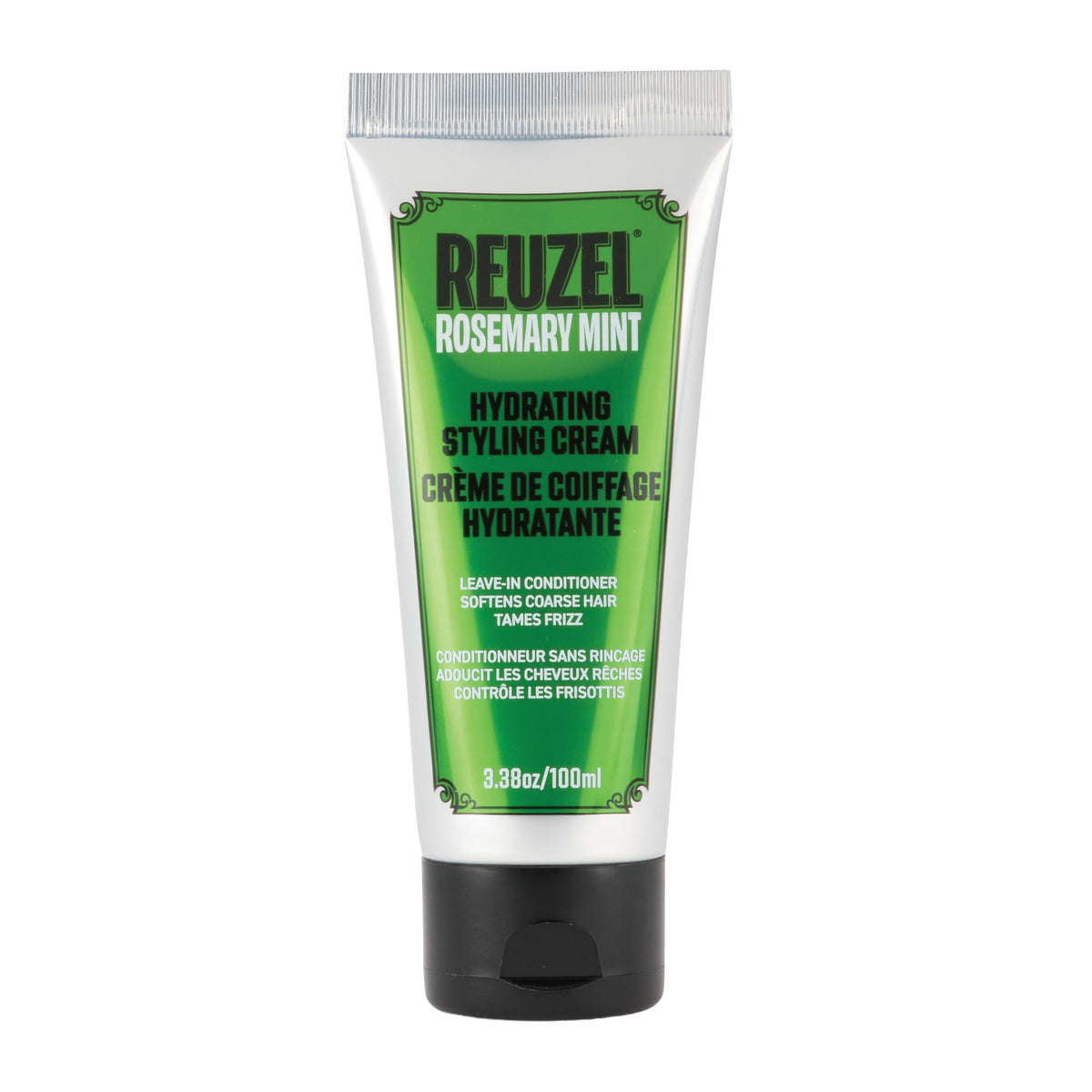 REUZEL front packaging showing compact 3.38 oz jar for travel-friendly styling
