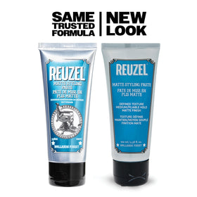 REUZEL jar on bathroom shelf suggesting daily use and subtle scent