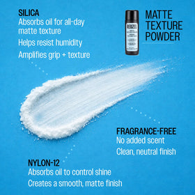 REUZEL applying powder to roots for instant lift and natural volume