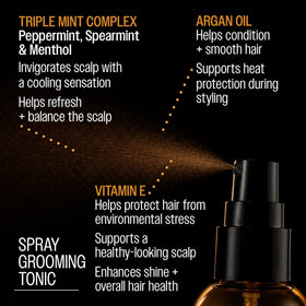 Reuzel nozzle close-up highlighting fine mist spray for even product distribution