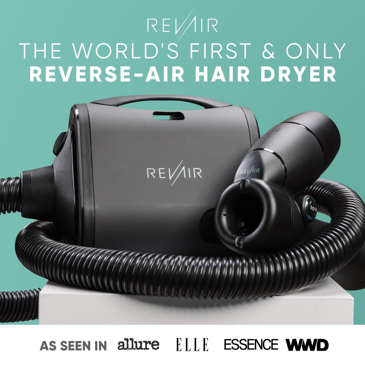 REVAIR in a bathroom lifestyle setting for salon-like results at home