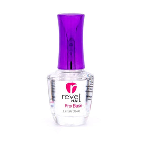 Revel Nail close-up of base activator and finish gel demonstrating smooth finish