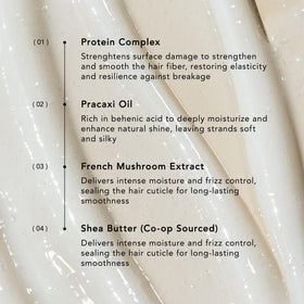 Reverie applied to damp hair showing frizz control and smooth finish